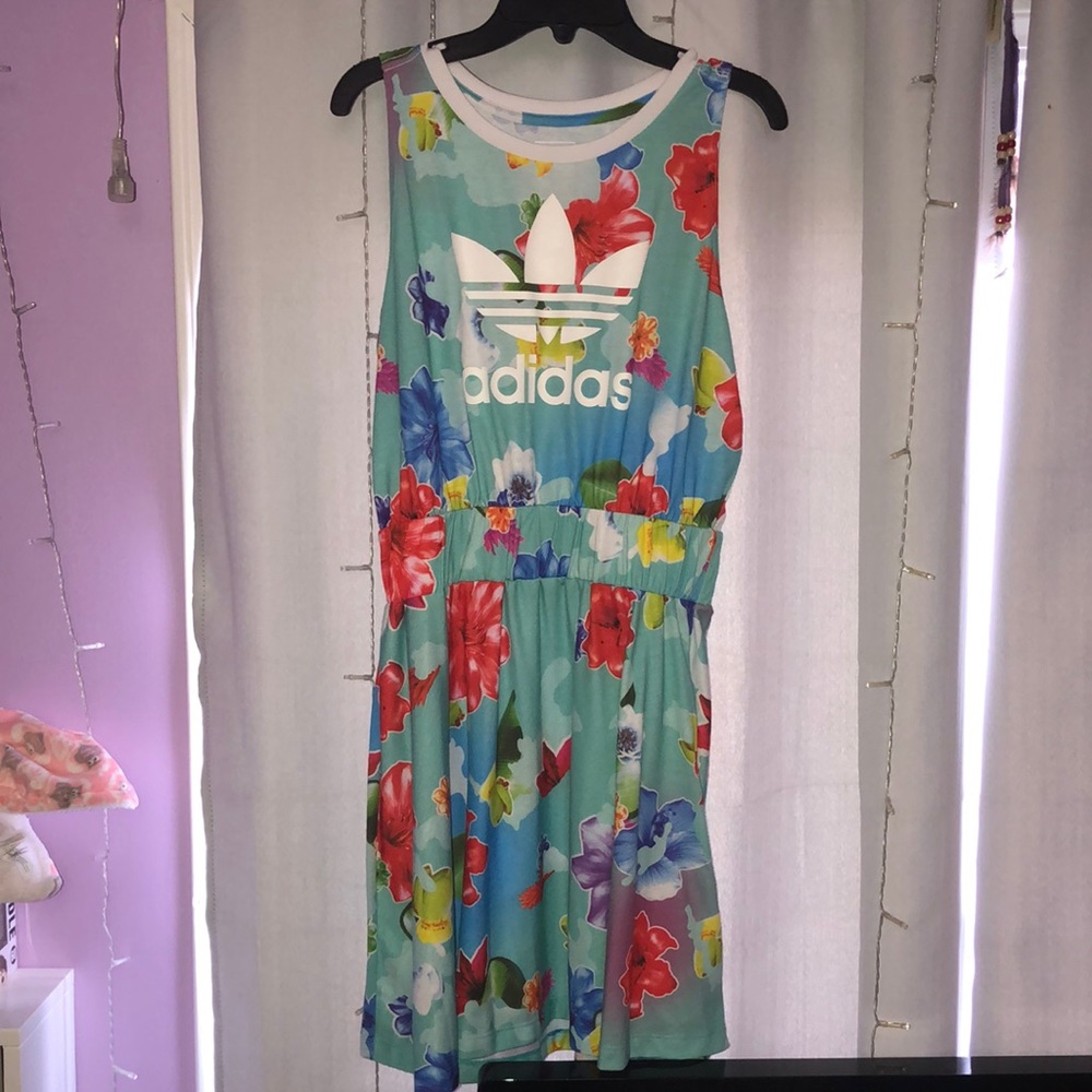 Colorful adidas casual workout-beach dress